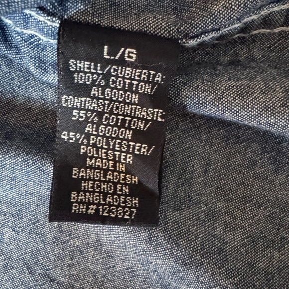 Best in Show by Tranquility Mayhem bulldog Button Down L mt22 - Picture 8 of 8